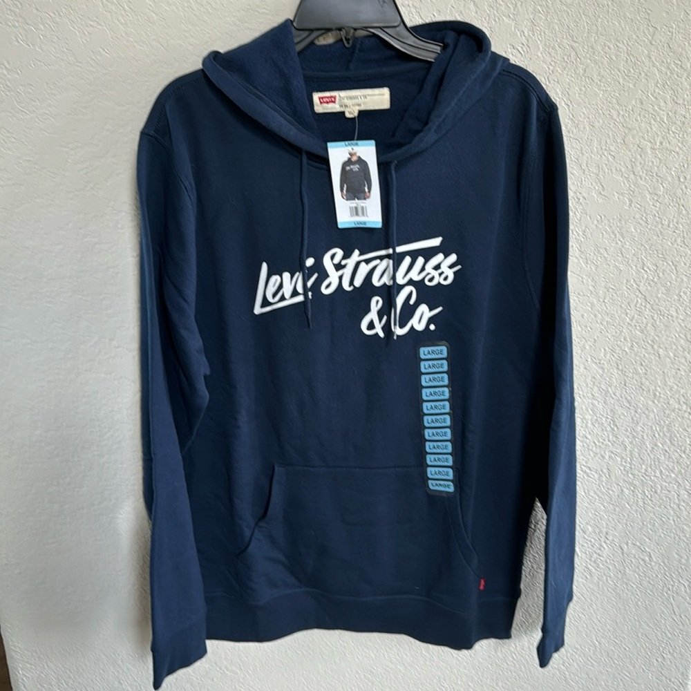 NWT Levi's Strauss & Co Navy Hoodie Sweatshirt